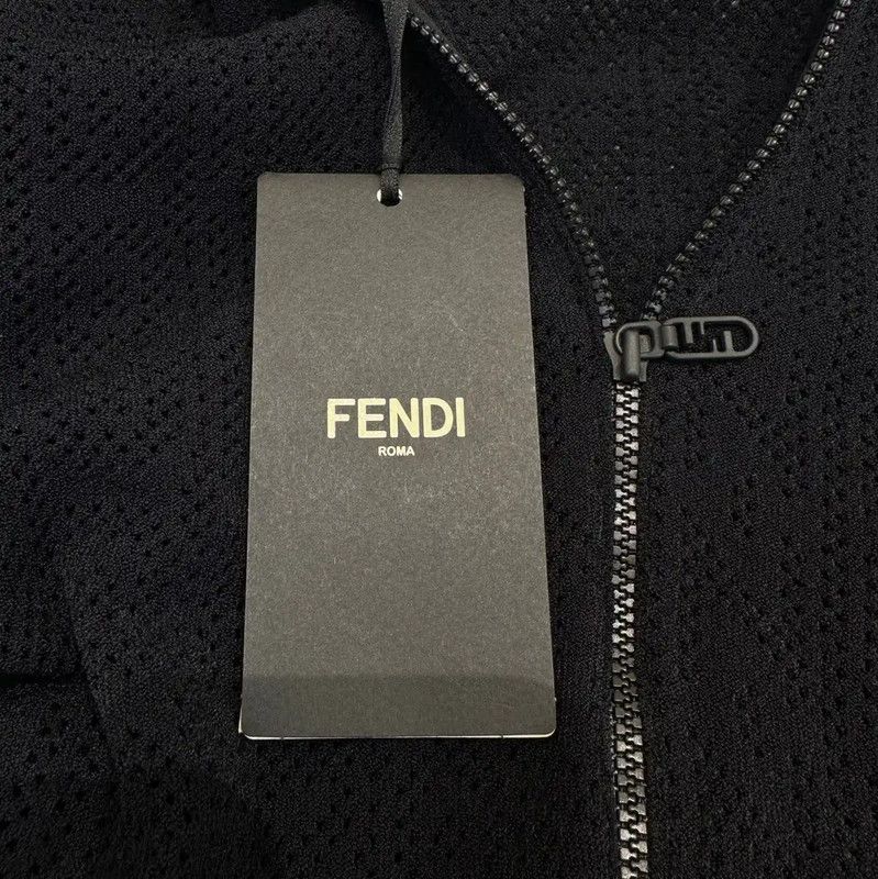 Fendi Fendi Black Short Sleeve Midi Dress 0089 Size M / US 6-8 / IT 42-44 - 8 Thumbnail