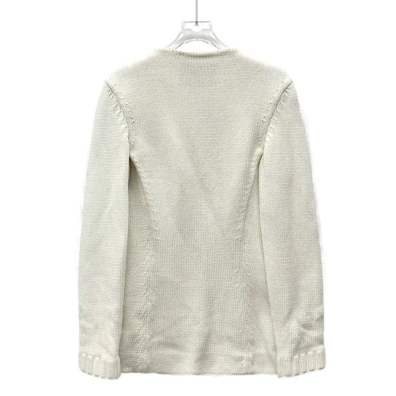 Fendi Fendi Women's Ivory Cotton Cardigan 0089 Size S / US 4 / IT 40 - 2 Thumbnail