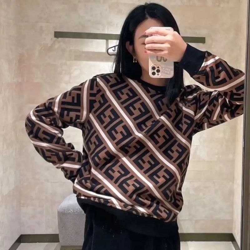 Fendi Fendi Brown Knit Sweater for Women 0089 Size M / US 6-8 / IT 42-44 - 5 Thumbnail