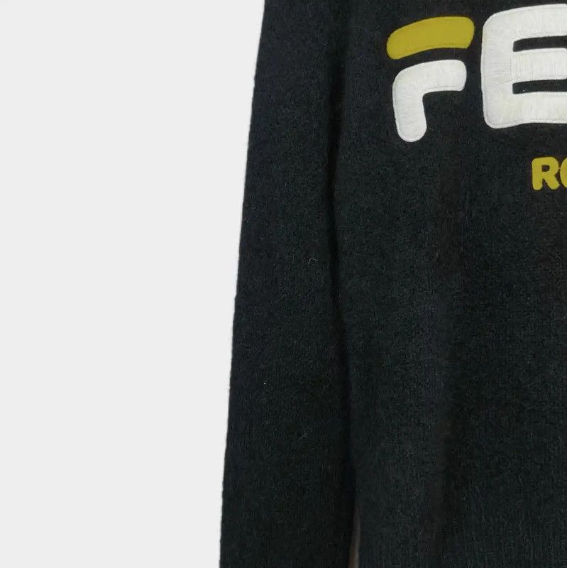 Fendi FENDI Black Cotton Long Sleeve Sweatshirt 0089 Size L / US 10 / IT 46 - 4 Thumbnail