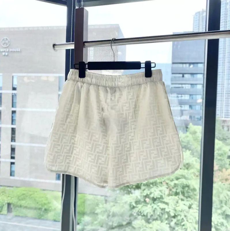 Fendi Fendi Women's Beige Polyester Shorts 0089 Size 23" - 2 Thumbnail