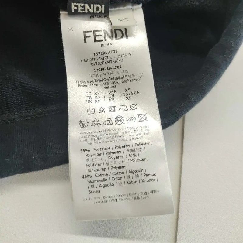 Fendi Fendi Black Cotton Spring Autumn Hoodie 0089 Size XS / US 0-2 / IT 36-38 - 2 Thumbnail