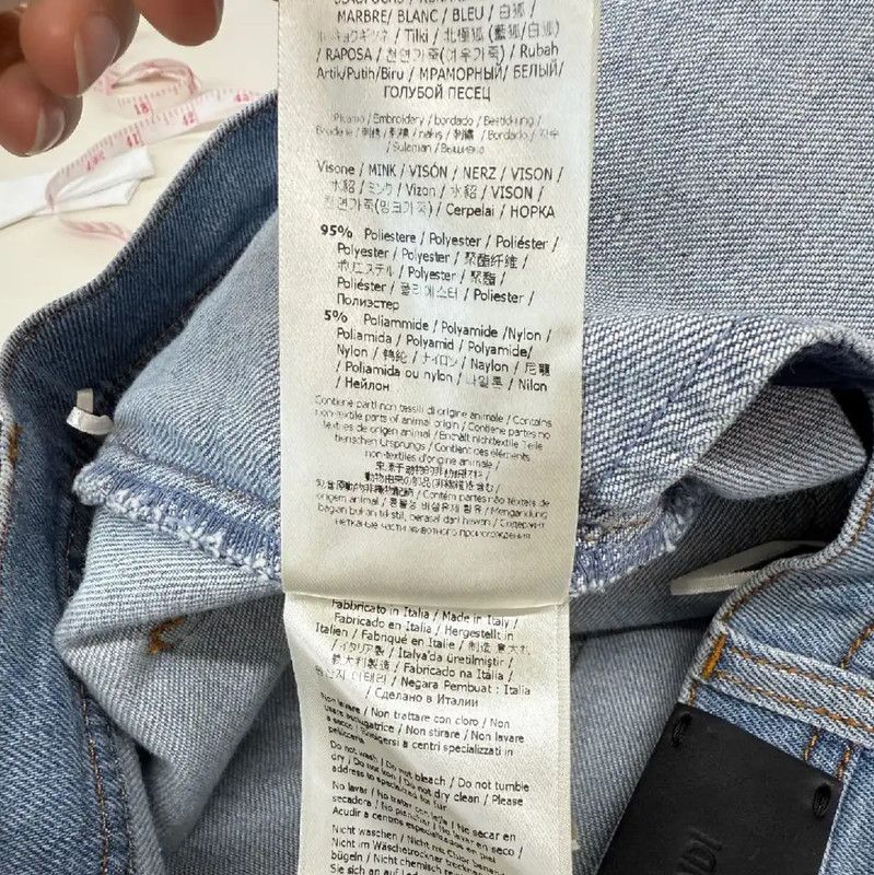 Fendi Fendi Light Blue Cotton Women's Jeans 0089 Size 28" / US 6 / IT 42 - 3 Thumbnail
