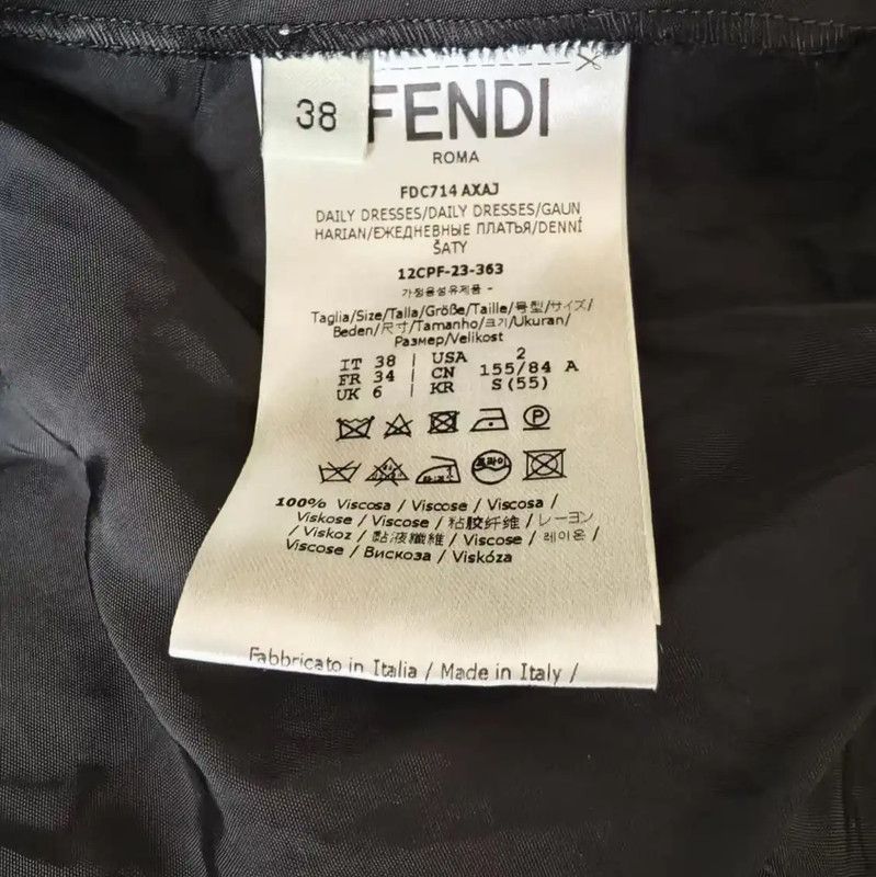Fendi Fendi Women's Black Trench Coat Size M 0089 Size M / US 6-8 / IT 42-44 - 3 Thumbnail