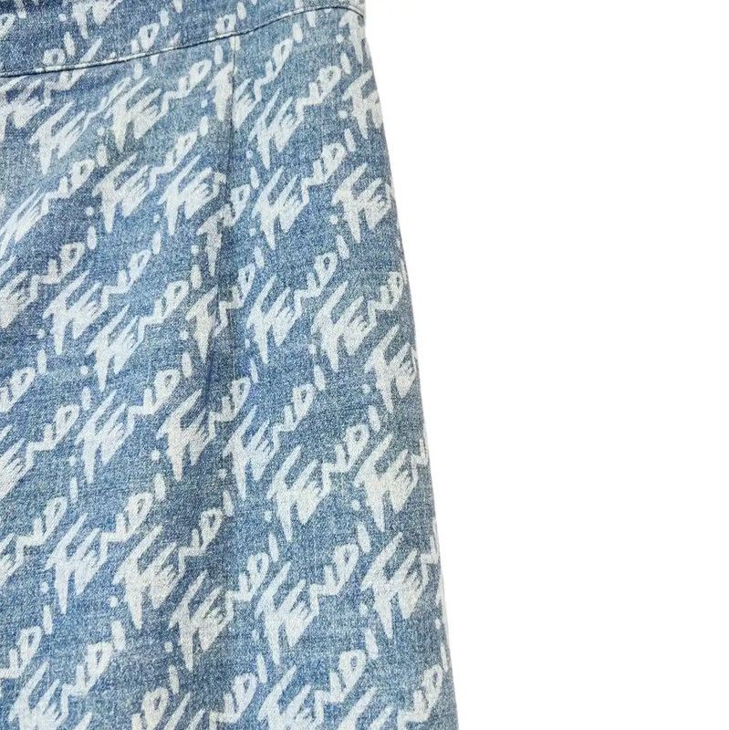 Fendi Fendi Blue Denim Pants for Women in Size M 0089 Size 27" / US 4 / IT 40 - 3 Thumbnail