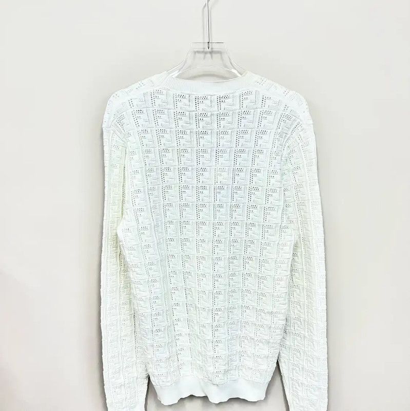 Fendi Fendi White Women's Knit Sweater M Size 0089 Size M / US 6-8 / IT 42-44 - 2 Thumbnail