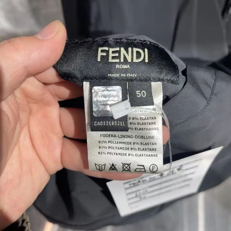 Fendi Fendi Black Cotton Women's Jacket 0089 Size L / US 10 / IT 46 - 5 Thumbnail