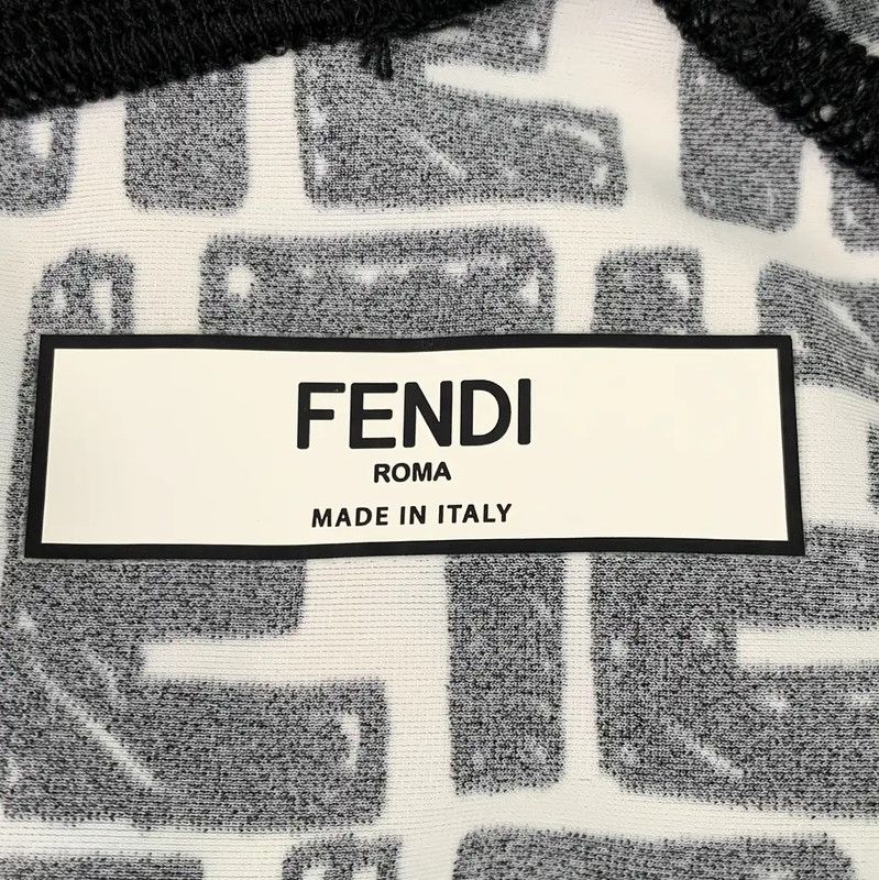 Fendi Fendi Cropped Colorblock Nylon Women's T-Shirt 0089 Size M / US 6-8 / IT 42-44 - 6 Thumbnail