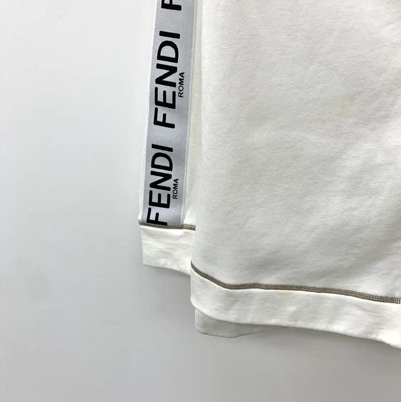 Fendi Fendi White Cotton Women's Jacket for XS Size 0089 Size XS / US 0-2 / IT 36-38 - 2 Thumbnail