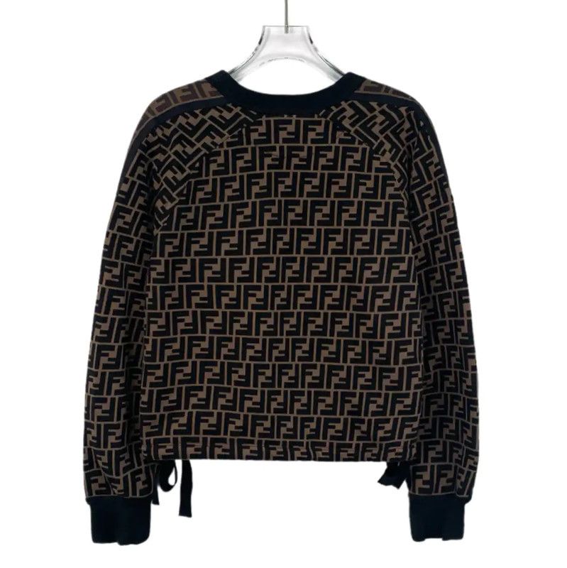 Fendi Fendi Brown Cotton Women’s Sweatshirt 0089 Size S / US 4 / IT 40 - 2 Thumbnail