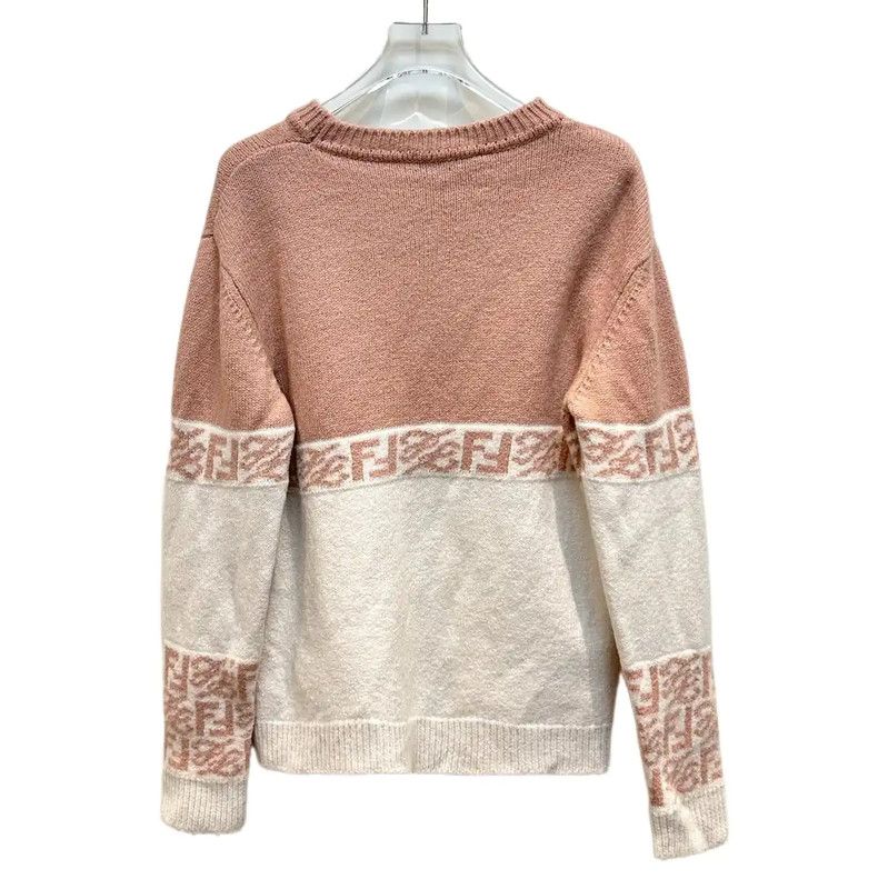 Fendi Fendi Color Block Cotton Blend Oversized Sweatshirt 0089 Size XL / US 12-14 / IT 48-50 - 2 Thumbnail