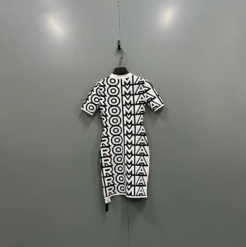 Fendi Fendi Multicolor Cotton Short Sleeve Dress 0089 Size ONE SIZE - 2 Thumbnail