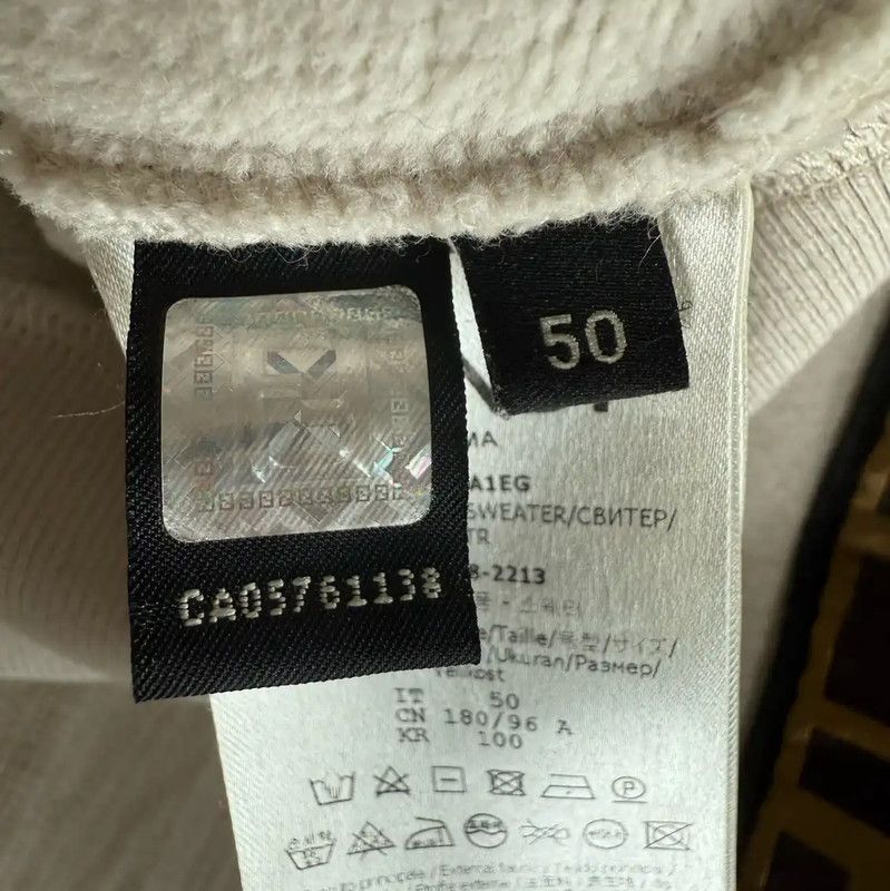 Fendi Fendi White Cotton Women's Hoodie 0089 Size ONE SIZE - 3 Thumbnail
