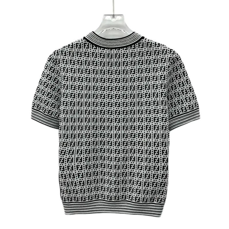 Fendi Fendi Color Block Knit Sweater for Women 0089 Size M / US 6-8 / IT 42-44 - 2 Thumbnail