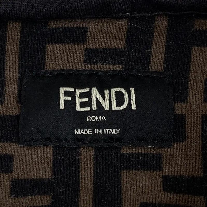 Fendi Fendi Brown Cotton Women's Hoodie 0089 Size L / US 10 / IT 46 - 5 Thumbnail