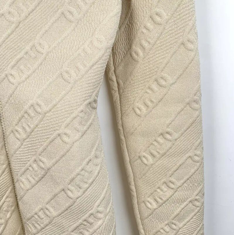 Fendi Fendi Beige Zip-Up Women's Dress 0089 Size S / US 4 / IT 40 - 4 Thumbnail