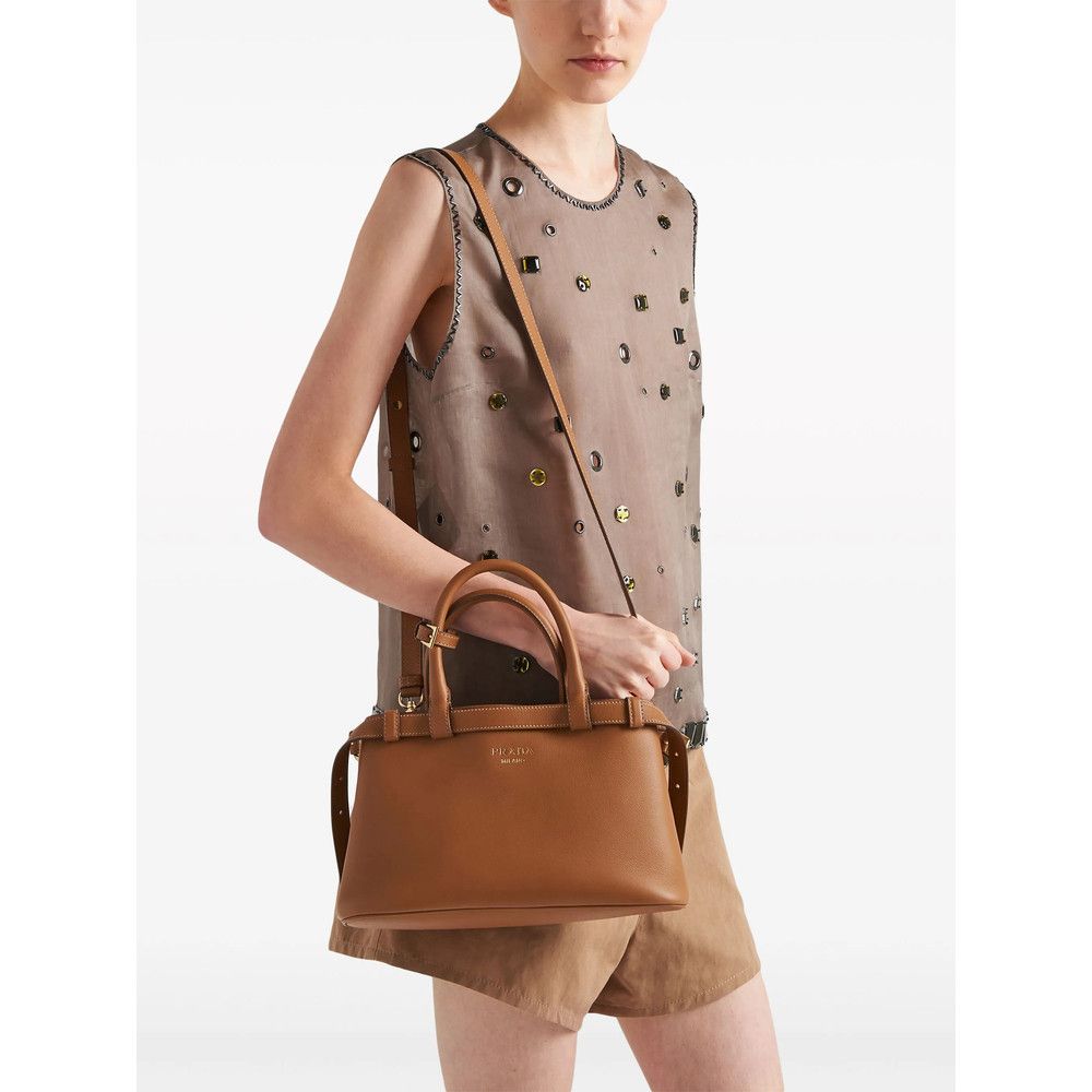 Prada Prada BROWN Tote Bags Size ONE SIZE - 4 Thumbnail
