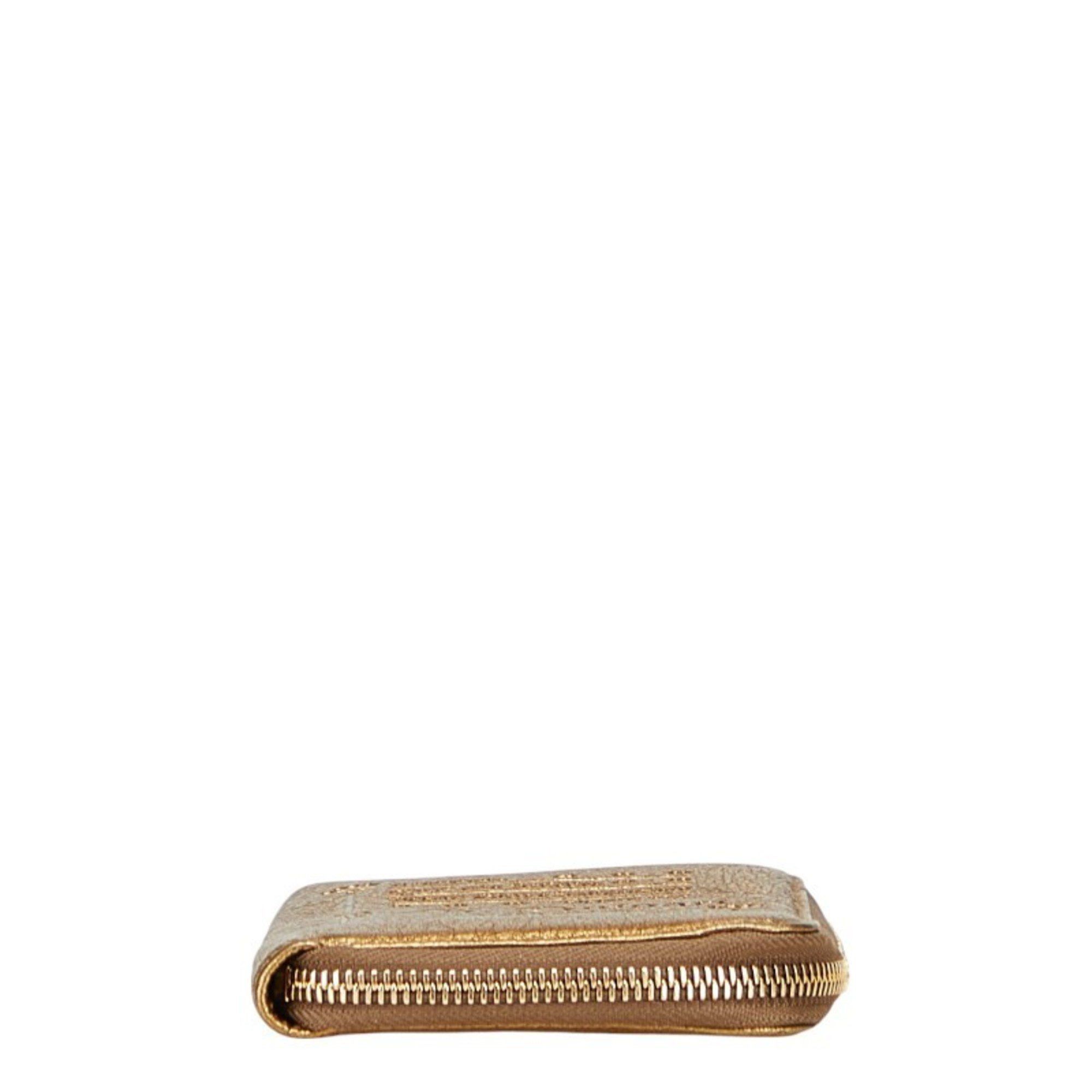 Bvlgari BVLGARI Collezione Long Wallet with Round Zipper, Gold Leather, Women's Size ONE SIZE - 3 Thumbnail