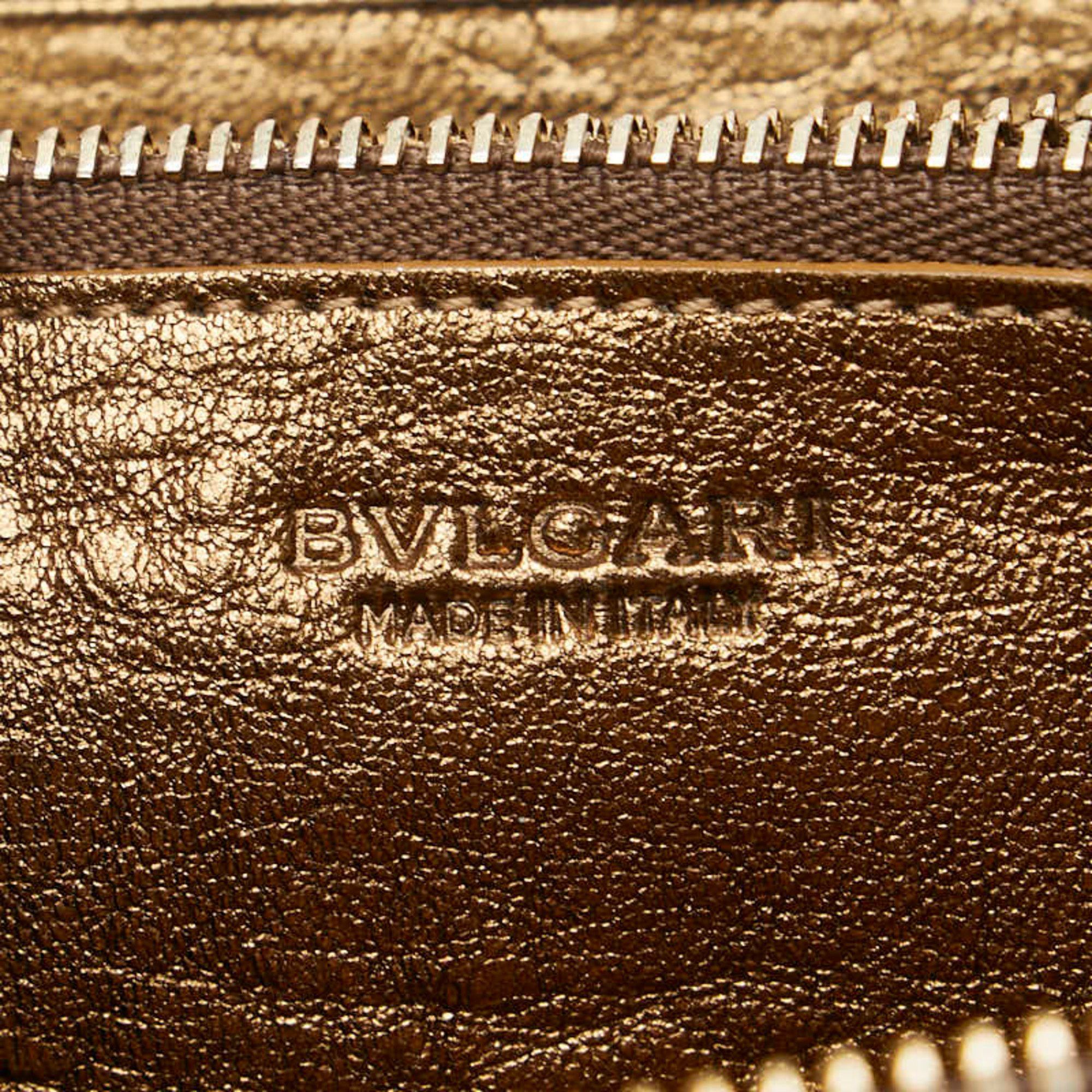 Bvlgari BVLGARI Collezione Long Wallet with Round Zipper, Gold Leather, Women's Size ONE SIZE - 9 Thumbnail
