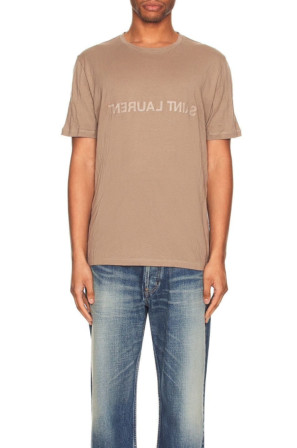 Saint Laurent Paris saint laurent reverse t-shirt beige Size US XS / EU 42 / 0 - 3 Thumbnail