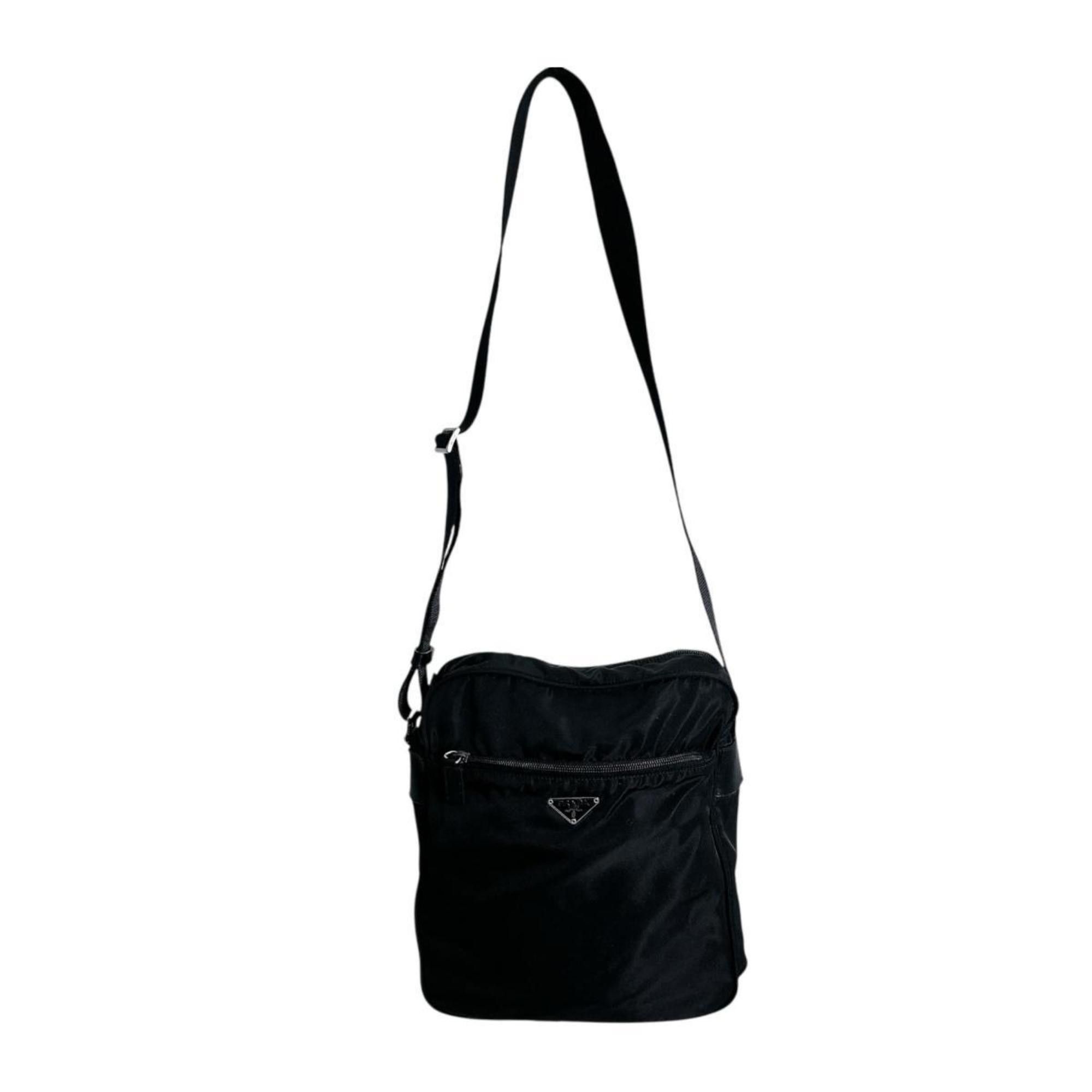 Prada Prada Shoulder Bag, Crossbody Triangle Logo, Nylon, Black, BT0168 Size ONE SIZE - 2 Thumbnail