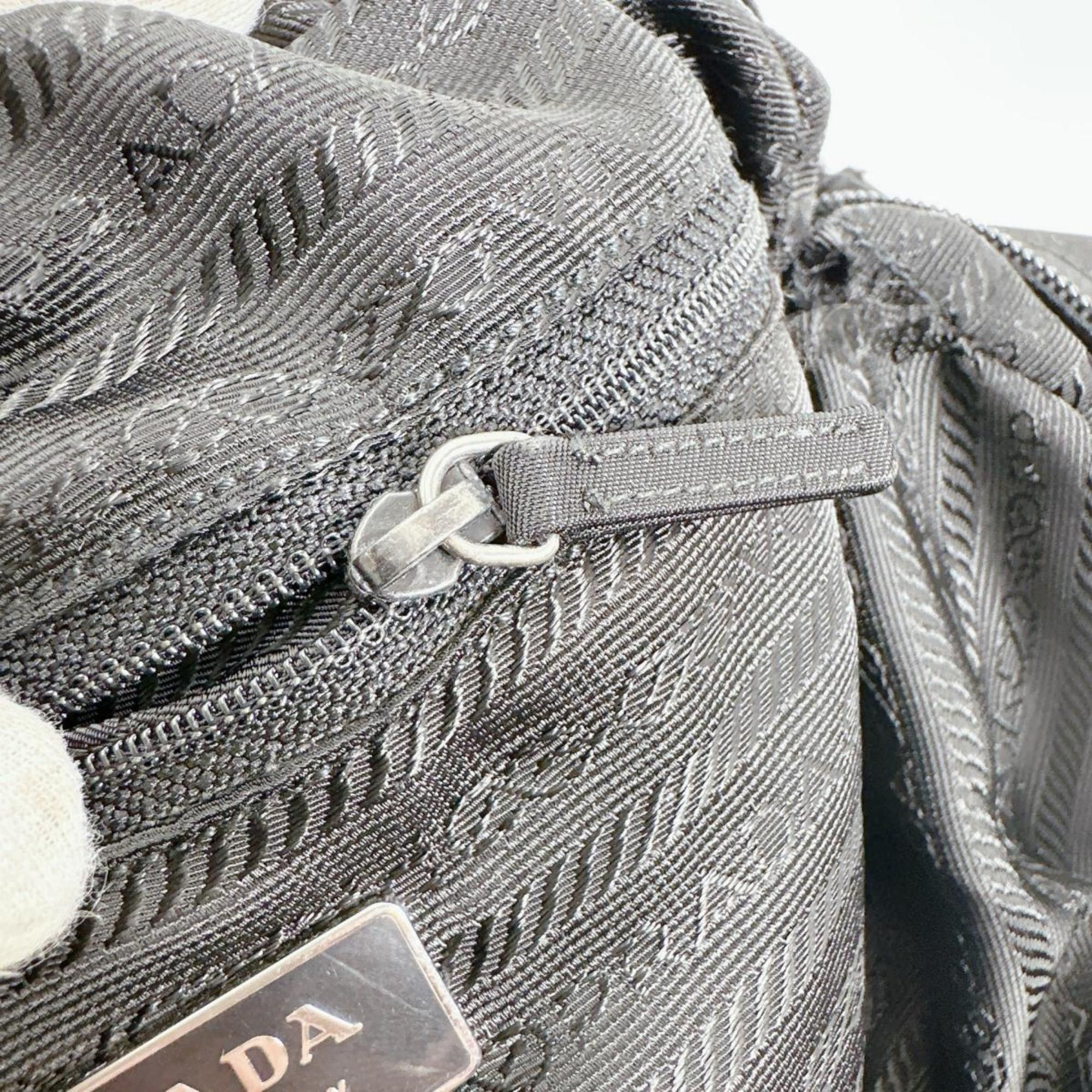 Prada Prada Shoulder Bag, Crossbody Triangle Logo, Nylon, Black, BT0168 Size ONE SIZE - 13 Thumbnail