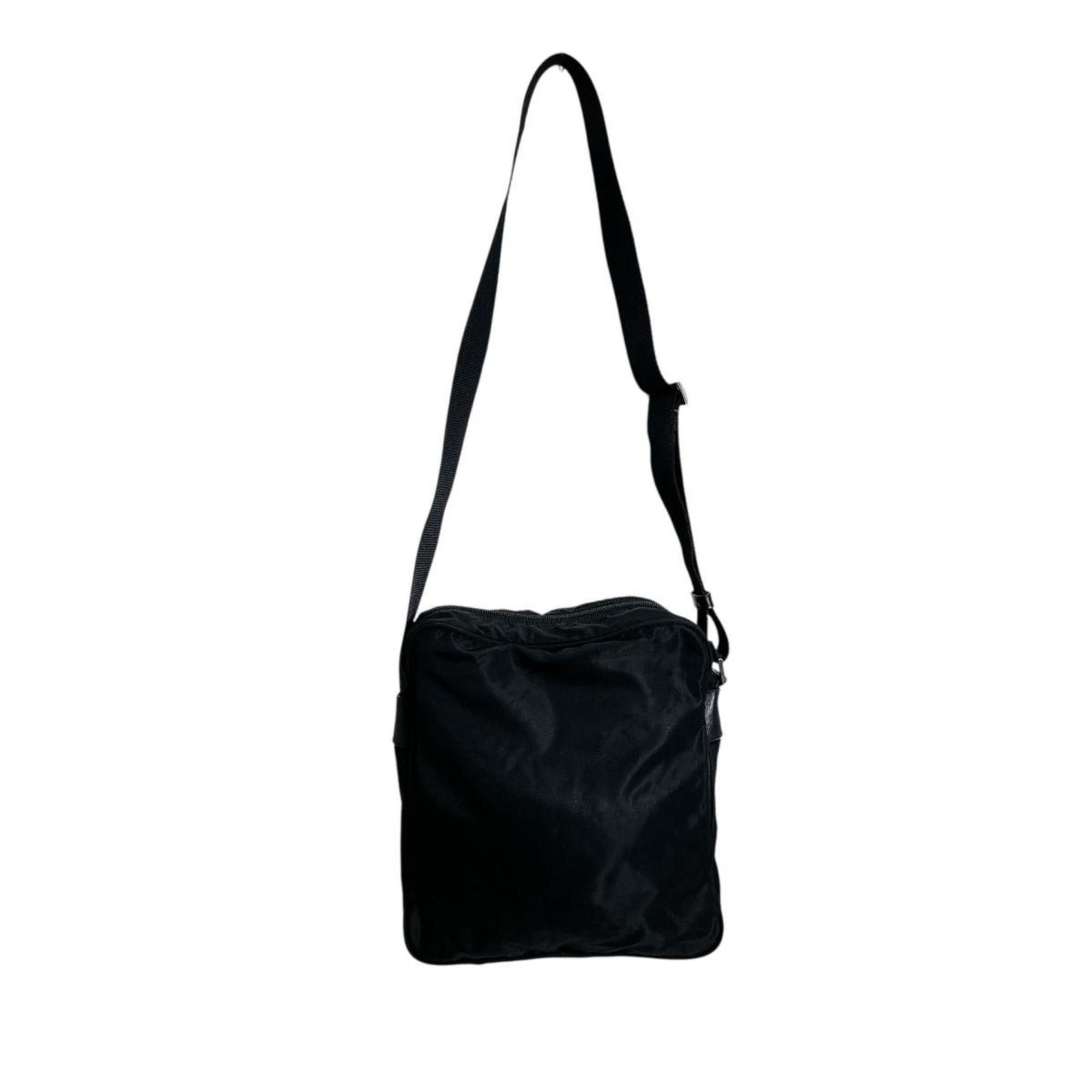 Prada Prada Shoulder Bag, Crossbody Triangle Logo, Nylon, Black, BT0168 Size ONE SIZE - 3 Thumbnail