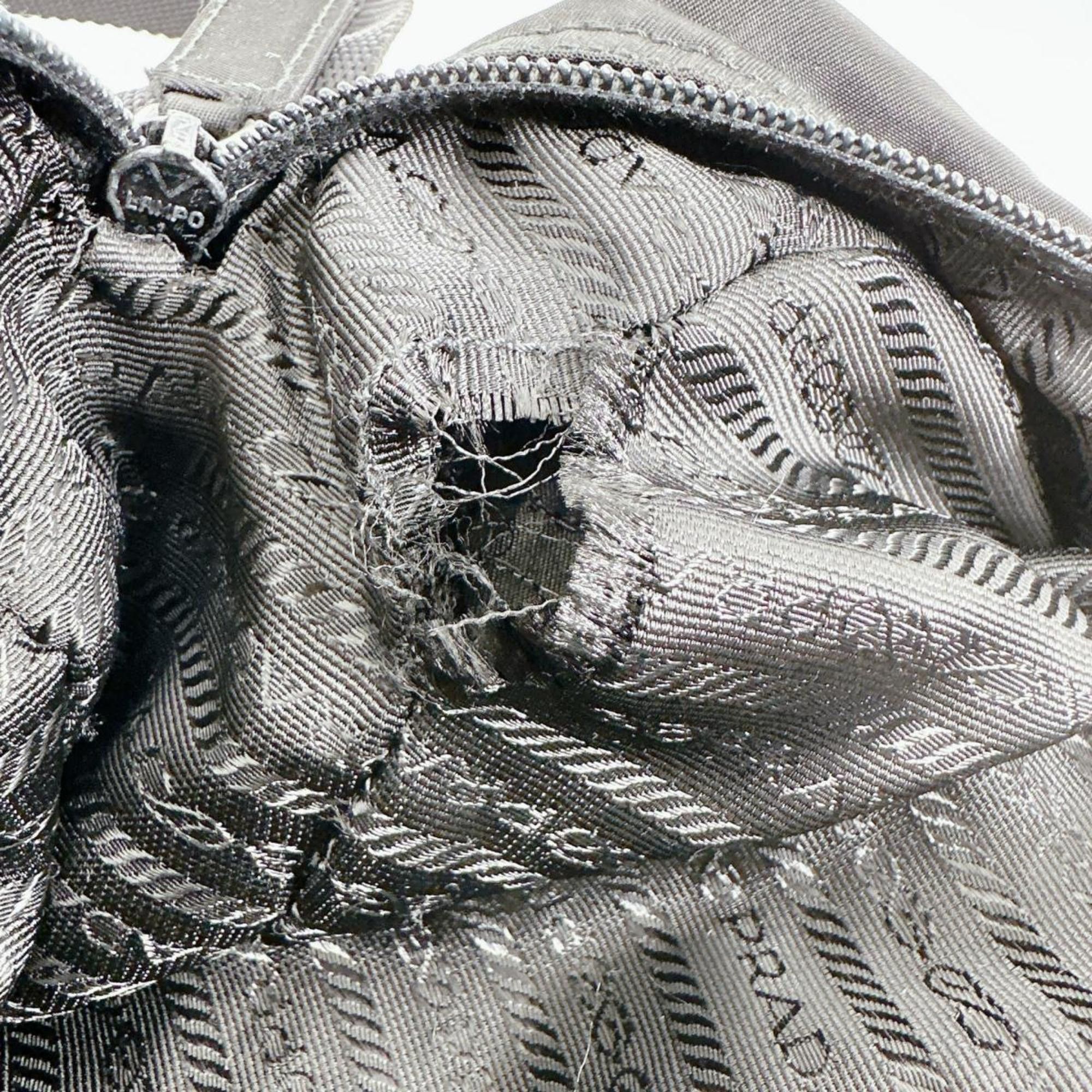 Prada Prada Shoulder Bag, Crossbody Triangle Logo, Nylon, Black, BT0168 Size ONE SIZE - 12 Thumbnail