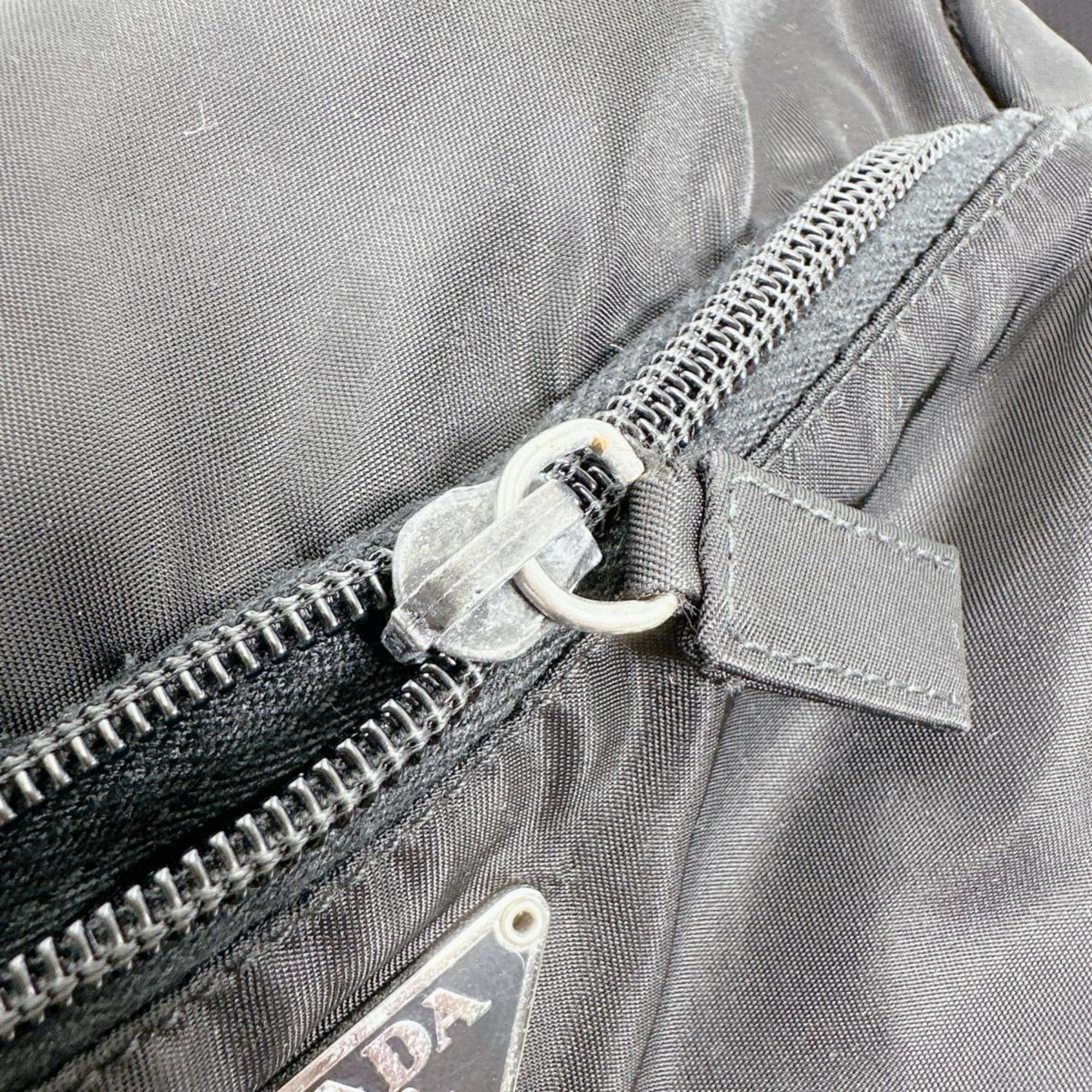 Prada Prada Shoulder Bag, Crossbody Triangle Logo, Nylon, Black, BT0168 Size ONE SIZE - 14 Thumbnail