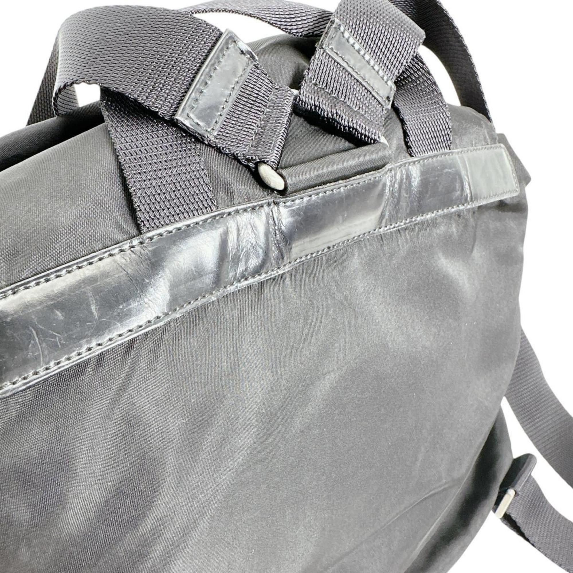 Prada Prada Triangle Logo Backpack in Black Nylon Size ONE SIZE - 9 Thumbnail