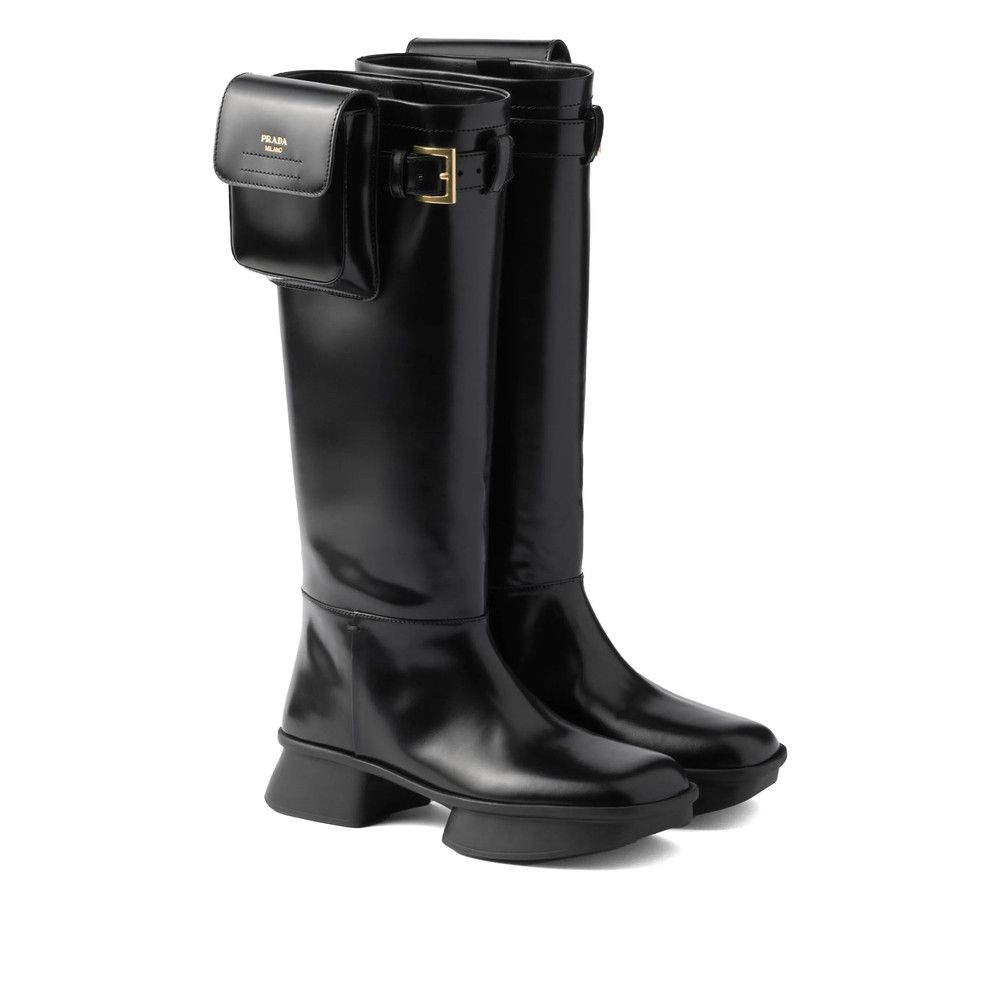 Prada Prada BLACK Boots Size US 8.5 / IT 38.5 - 2 Thumbnail