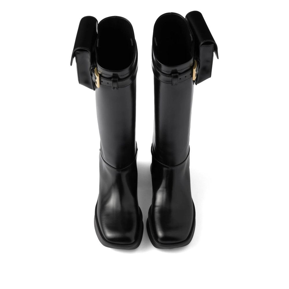 Prada Prada BLACK Boots Size US 8.5 / IT 38.5 - 3 Thumbnail