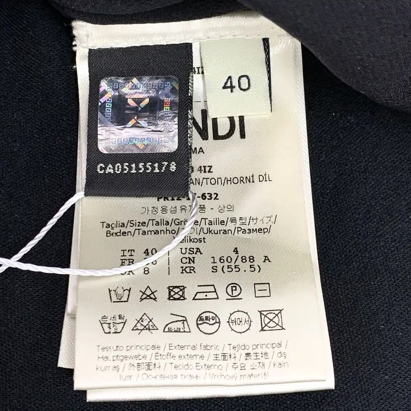 Fendi Fendi Black Women's Sweatshirt with Unique Design 0089 Size M / US 6-8 / IT 42-44 - 7 Thumbnail