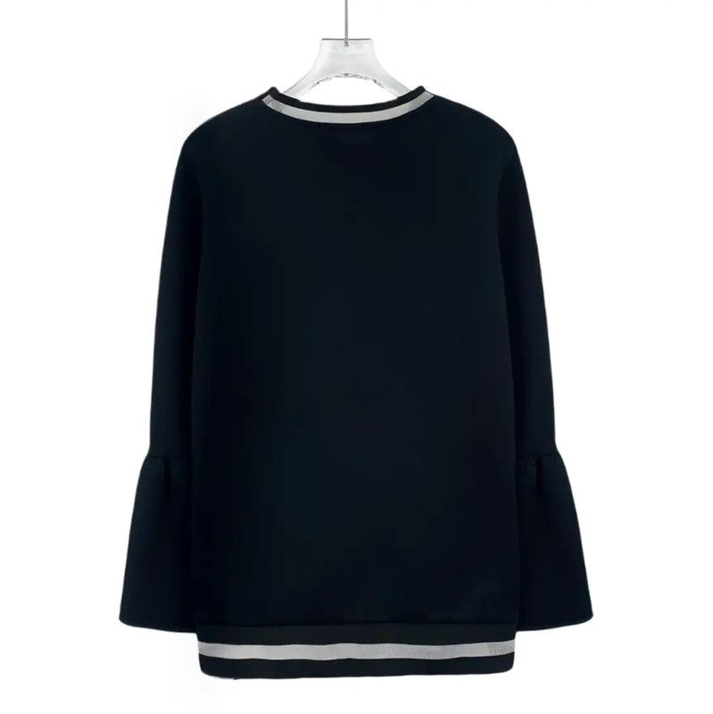 Fendi Fendi Black Women's Sweatshirt with Unique Design 0089 Size M / US 6-8 / IT 42-44 - 2 Thumbnail