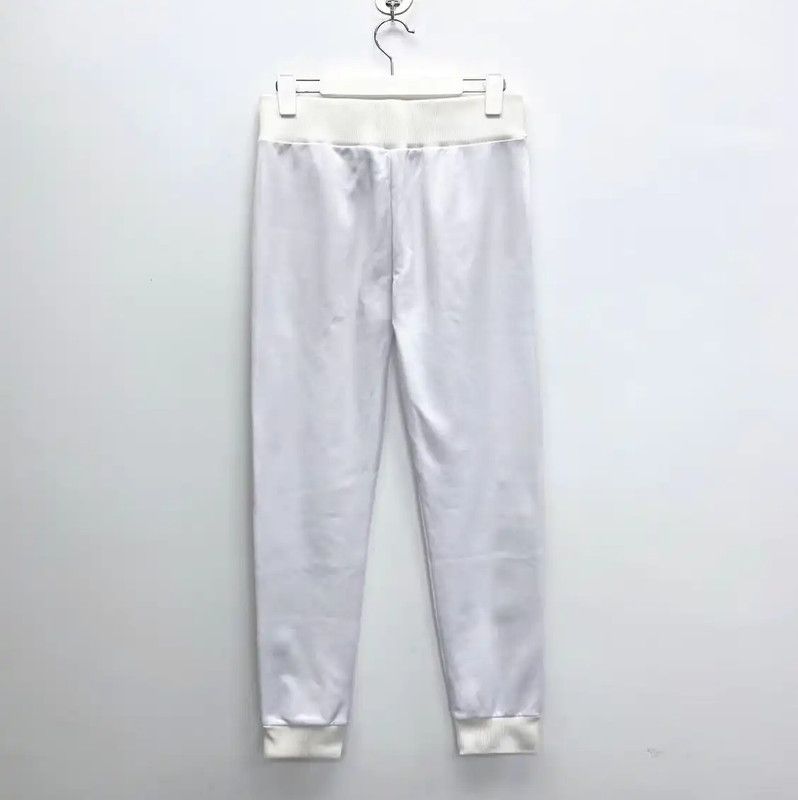 Fendi Fendi White Cotton F Logo Casual Pants 0089 Size 30" / US 8 / IT 44 - 2 Thumbnail