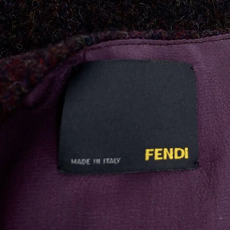 Fendi Fendi Deep Purple Wool Sleeveless Cardigan 0089 Size M / US 6-8 / IT 42-44 - 6 Thumbnail