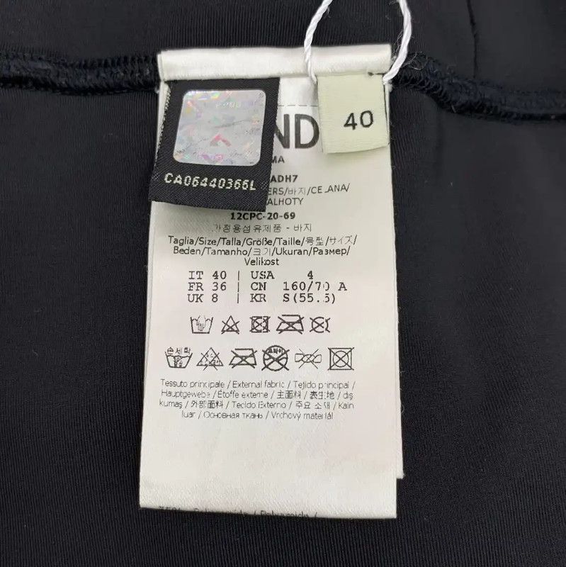Fendi Fendi Women's Black Casual Pants 0089 Size 28" / US 6 / IT 42 - 7 Thumbnail