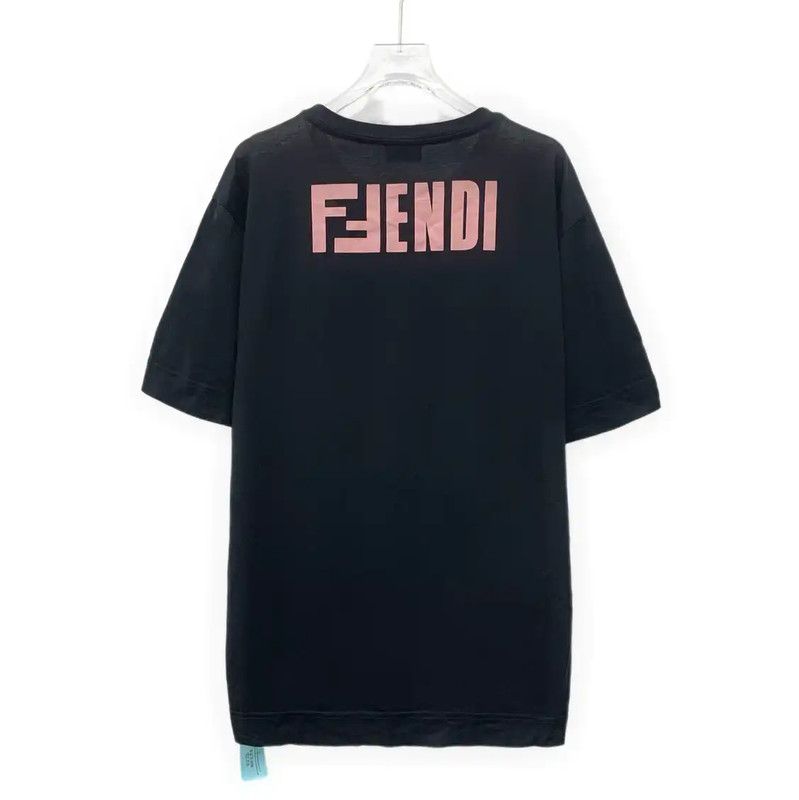 Fendi Fendi Color Block Women's T-Shirt 0089 Size M / US 6-8 / IT 42-44 - 2 Thumbnail