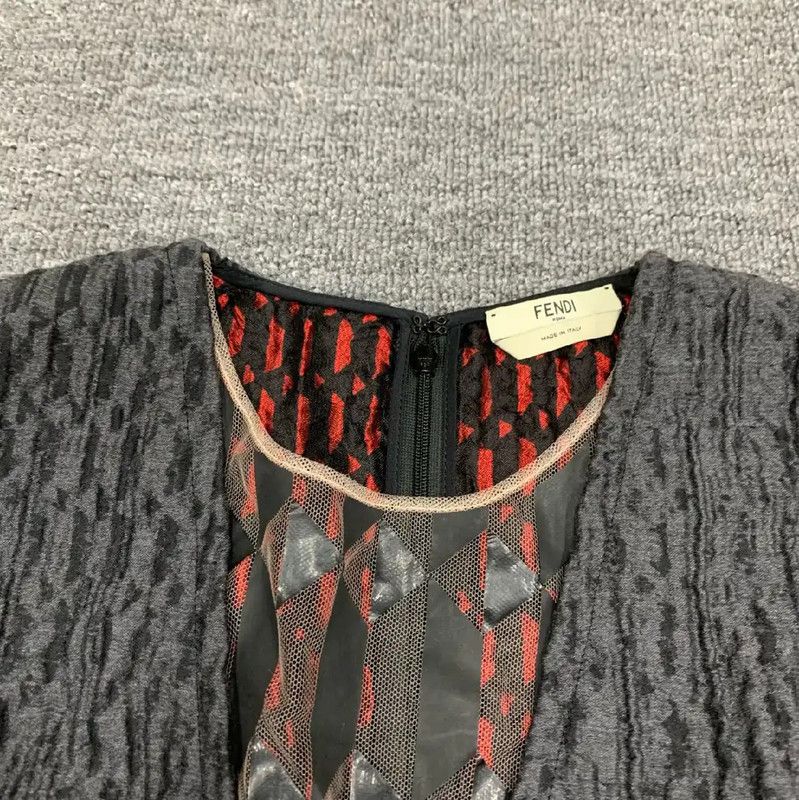 Fendi Fendi Black Cotton Women's Dress Size S 0089 Size S / US 4 / IT 40 - 6 Thumbnail