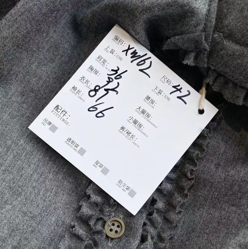 Fendi Fendi Gray Wool Dress with Ruffle Details 0089 Size ONE SIZE - 6 Thumbnail
