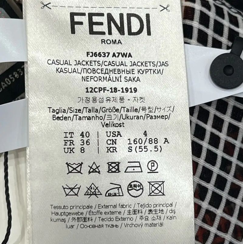 Fendi Fendi Black Cotton Jacket for Women 0089 Size M / US 6-8 / IT 42-44 - 7 Thumbnail