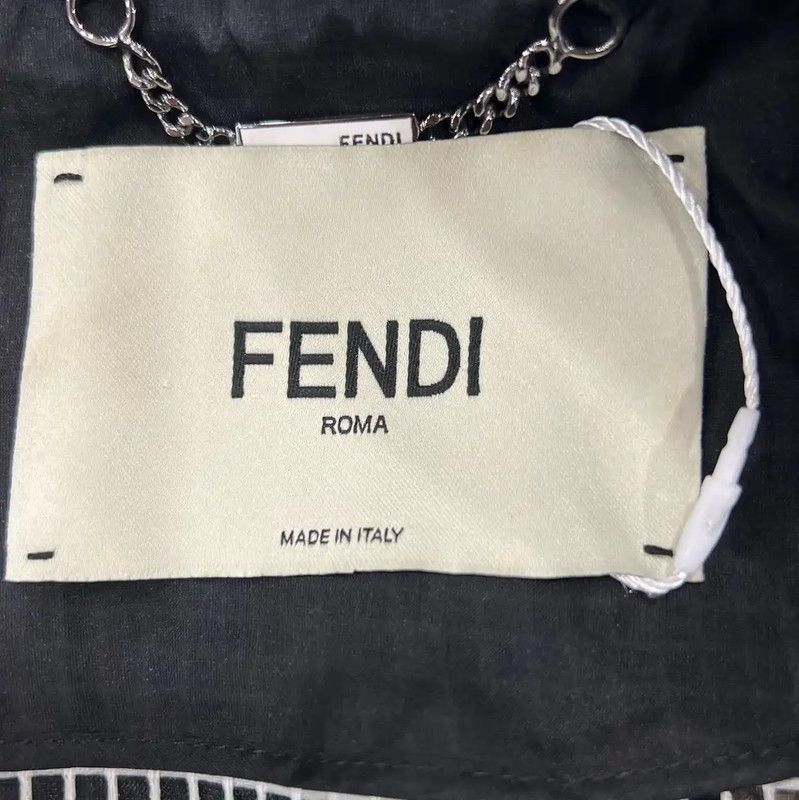 Fendi Fendi Black Cotton Jacket for Women 0089 Size M / US 6-8 / IT 42-44 - 5 Thumbnail