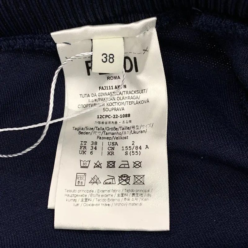Fendi Fendi Women's Casual Pants in Dark Blue 0089 Size 22" - 6 Thumbnail