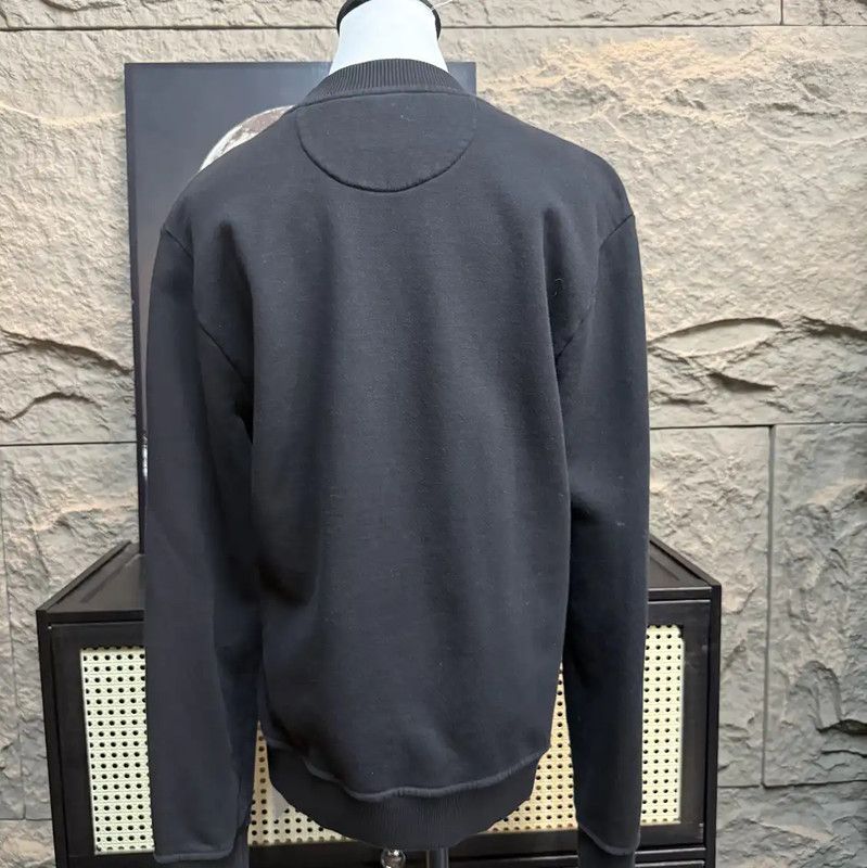 Fendi Fendi Black Cotton Sweatshirt with Yellow Logo 0089 Size S / US 4 / IT 40 - 2 Thumbnail