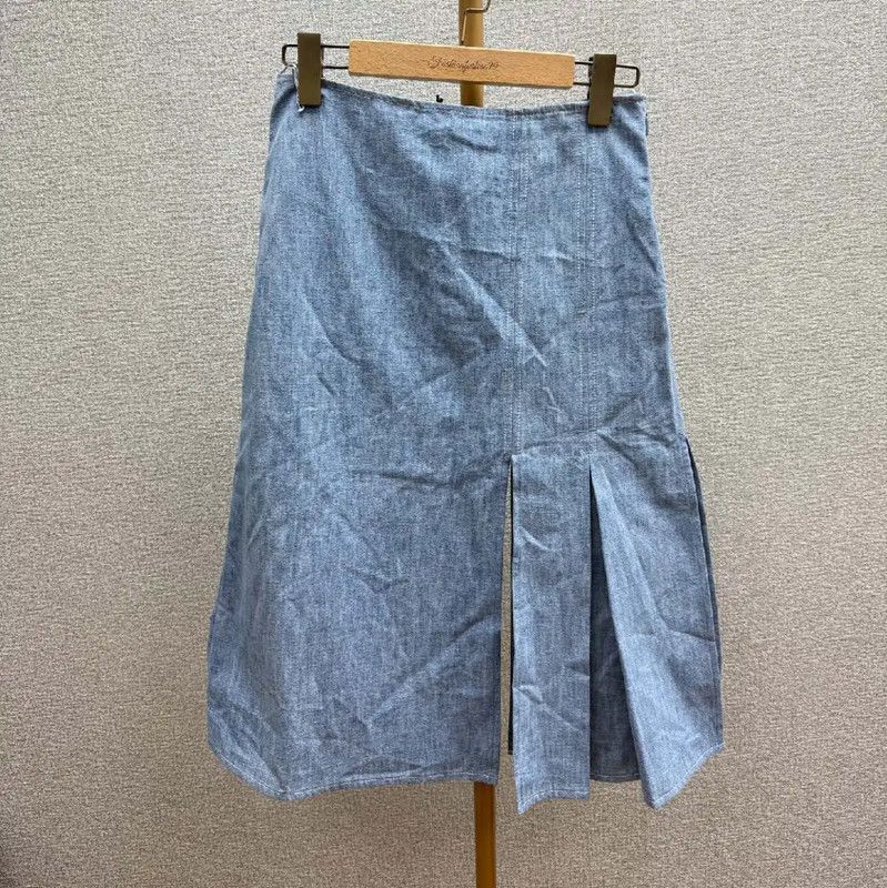 Fendi Fendi Light Blue Cotton Skirt for Women 0089 Size 23" - 2 Thumbnail
