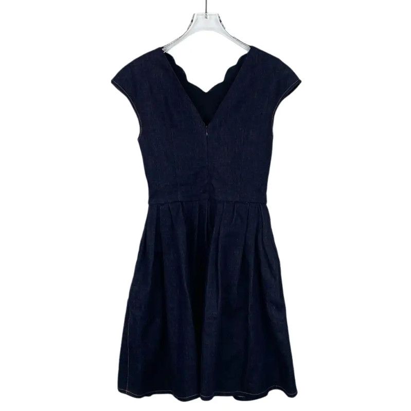 Fendi Fendi Deep Blue Cotton Women's Dress 0089 Size XS / US 0-2 / IT 36-38 - 2 Thumbnail