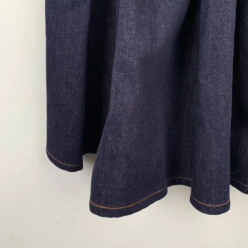 Fendi Fendi Deep Blue Cotton Women's Dress 0089 Size XS / US 0-2 / IT 36-38 - 4 Thumbnail