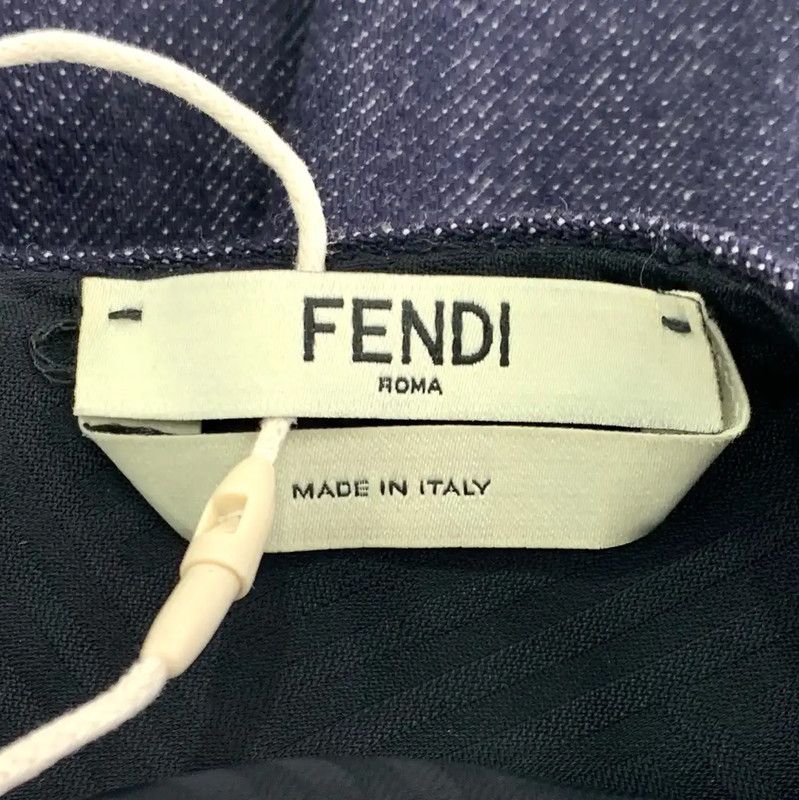 Fendi Fendi Deep Blue Cotton Women's Dress 0089 Size XS / US 0-2 / IT 36-38 - 5 Thumbnail