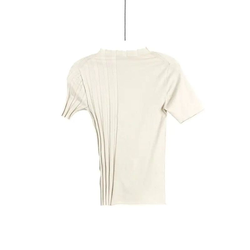 Fendi Fendi Cream Cotton Women's T-Shirt 0089 Size ONE SIZE - 2 Thumbnail