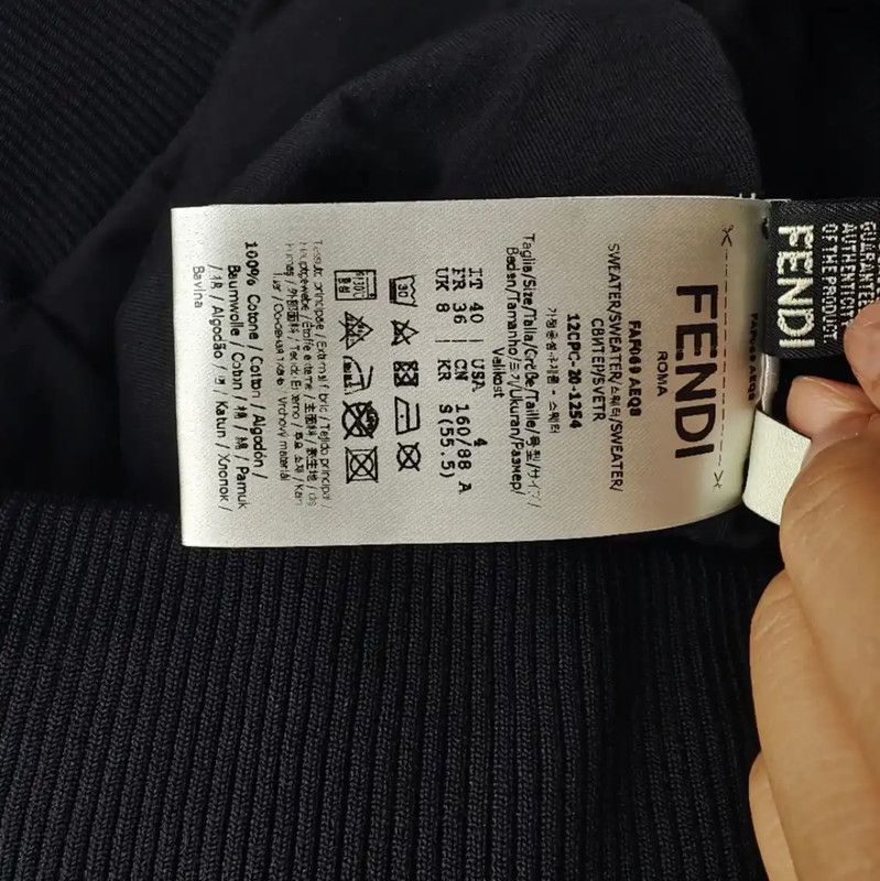 Fendi Fendi Black Cotton Women's Jacket 0089 Size M / US 6-8 / IT 42-44 - 10 Thumbnail